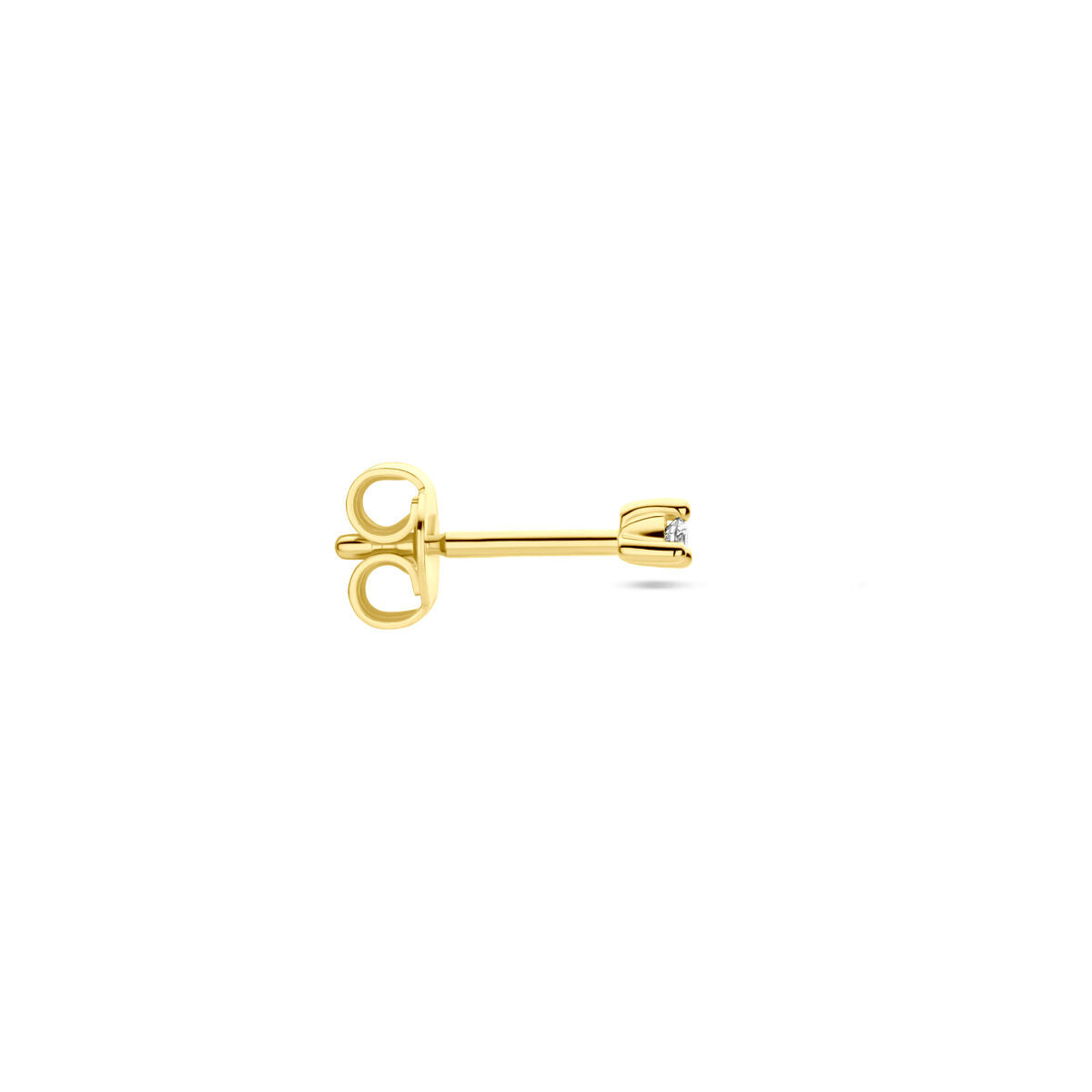 14 Karat Gelbgold Ohrstecker mit Diamant – einzeln verkauft