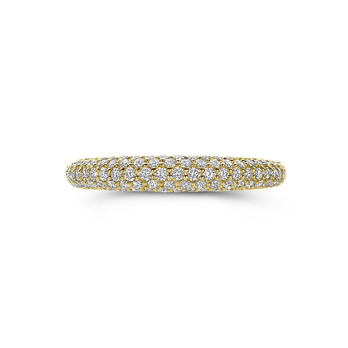 14k Gelbgoldring mit Diamant