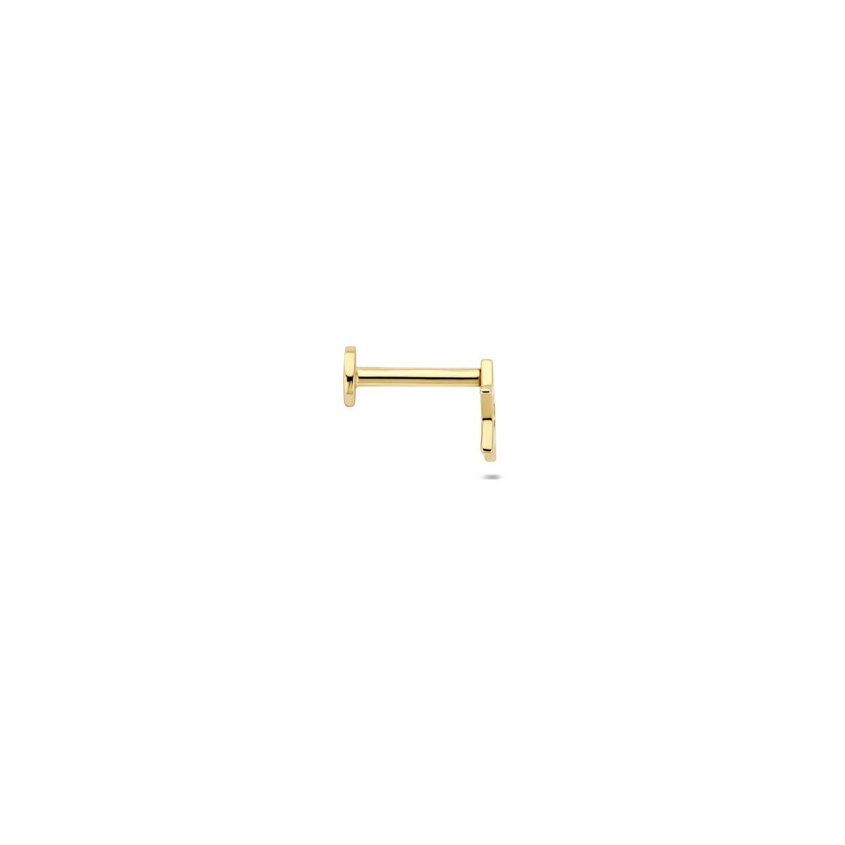 14 Karat Gelbgold Flat Back Piercing Stern – pro Stück