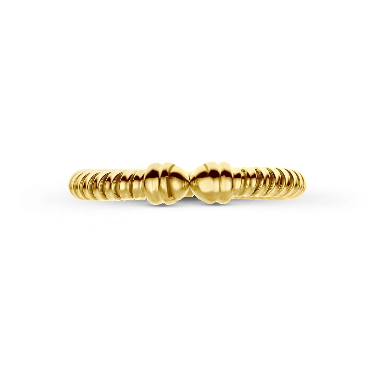 14 Karat Gelbgoldring 3 mm Damen