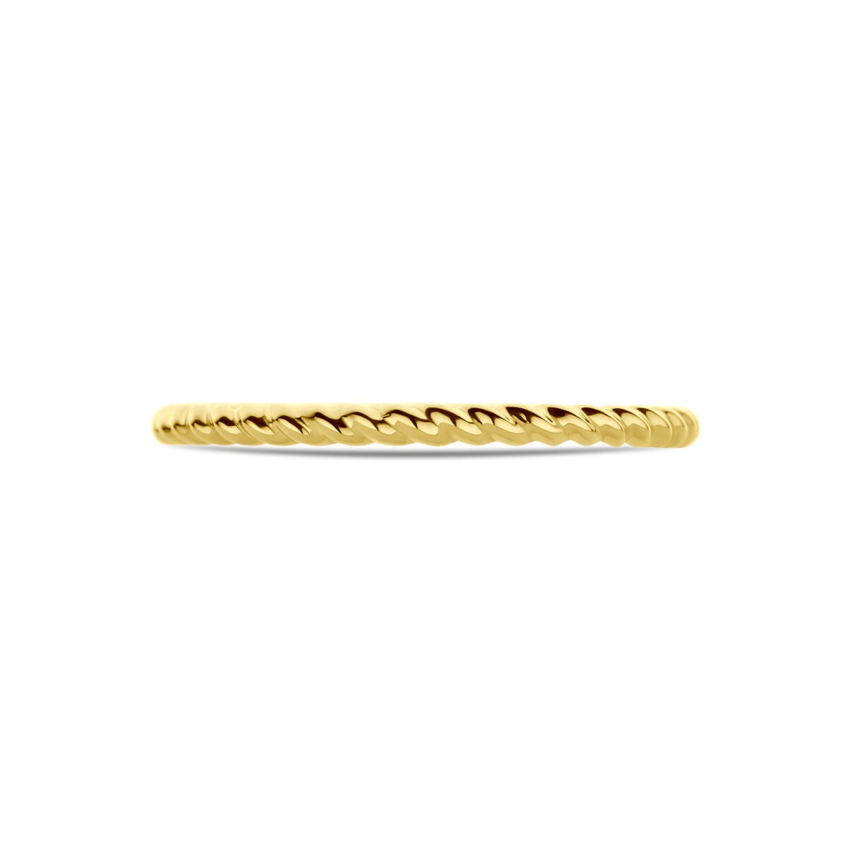 14k Gelbgold Damenring, gedreht – 1,5mm