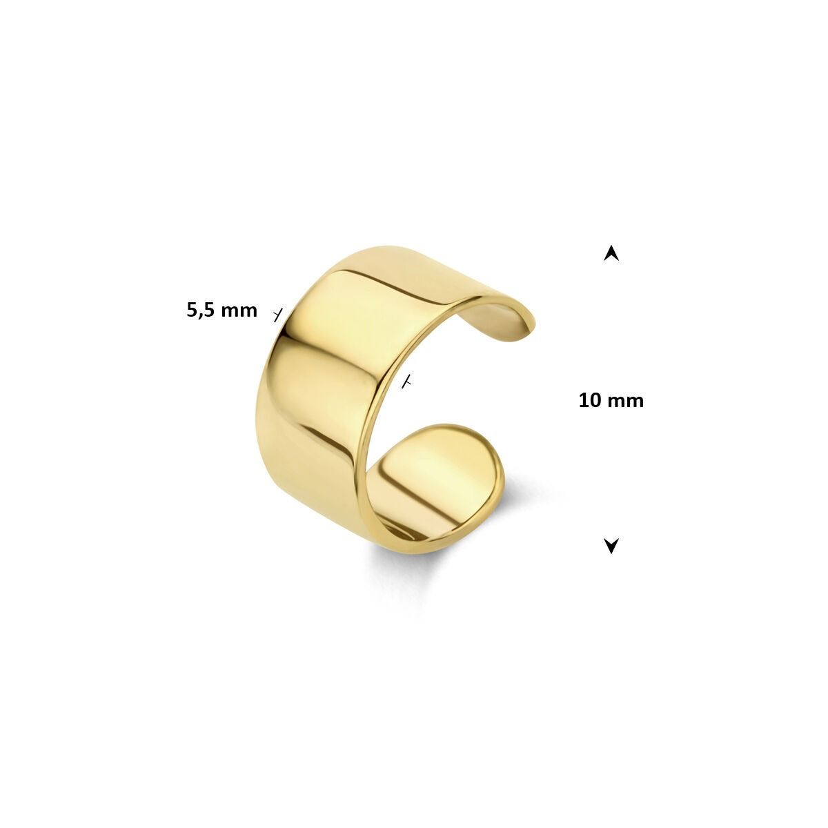 14k Gelbgold-Ohrklemme