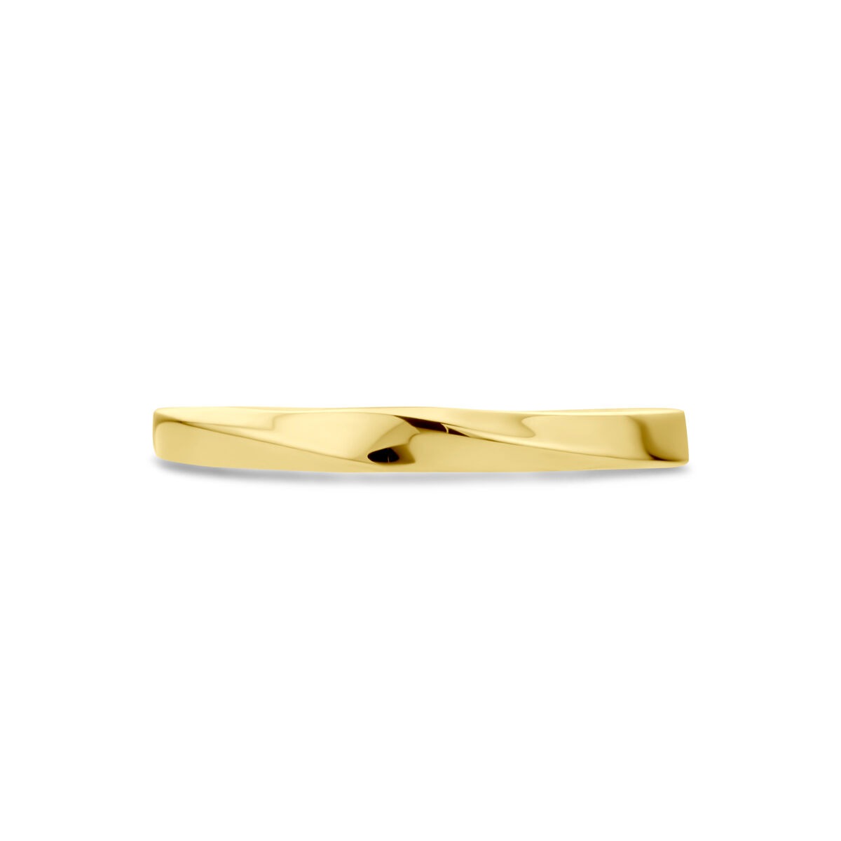 14K Gelbgold Damenring – 2,5mm breit