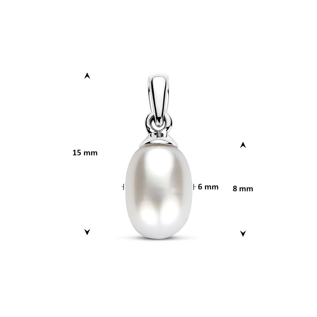 Anhänger Perle 14K Weißgold