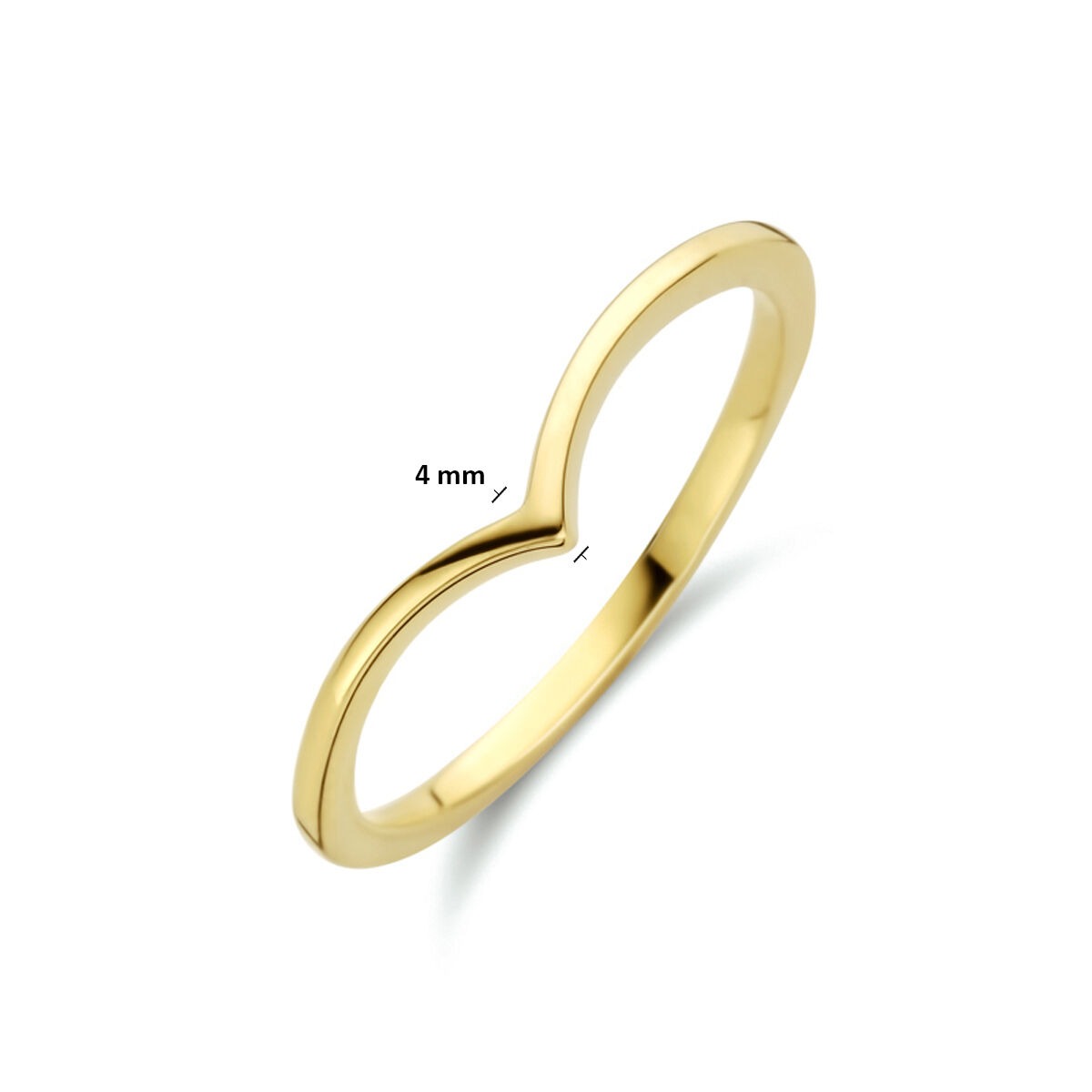 9 Karat Gelbgoldring 4mm
