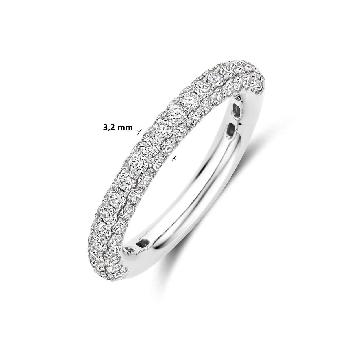 14K Weißgoldring mit Diamant 1,24 Karat