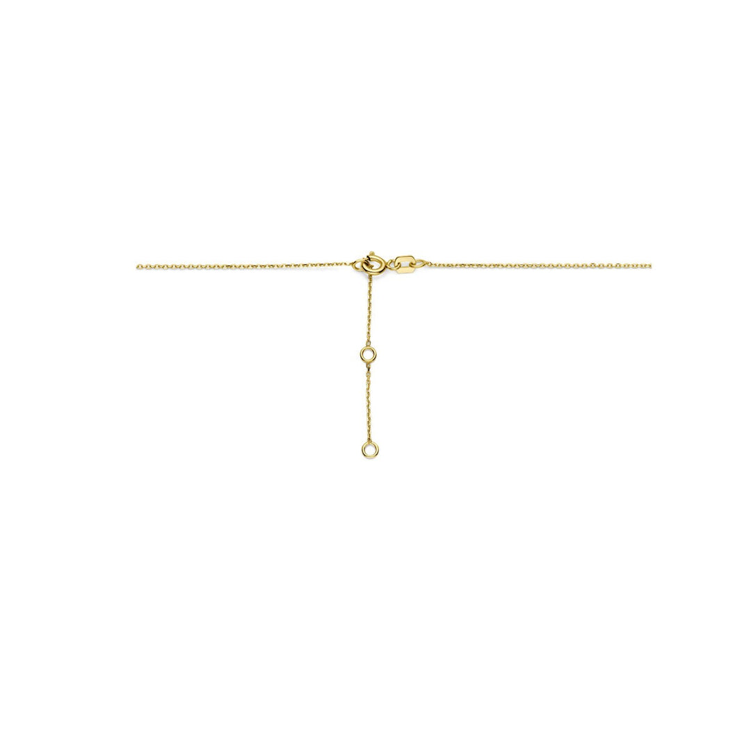 Gouden collier met zirkonia – 14k