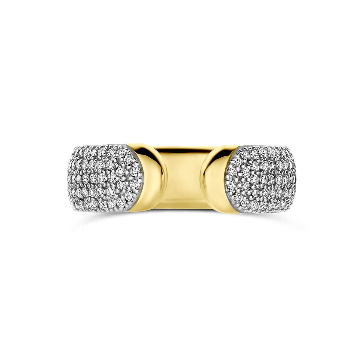 14 Karat Gelbgoldring mit Diamant