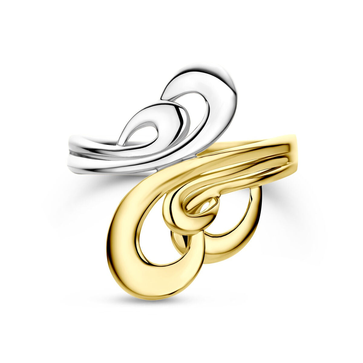 14 Karat Bicolor Gold Damenring
