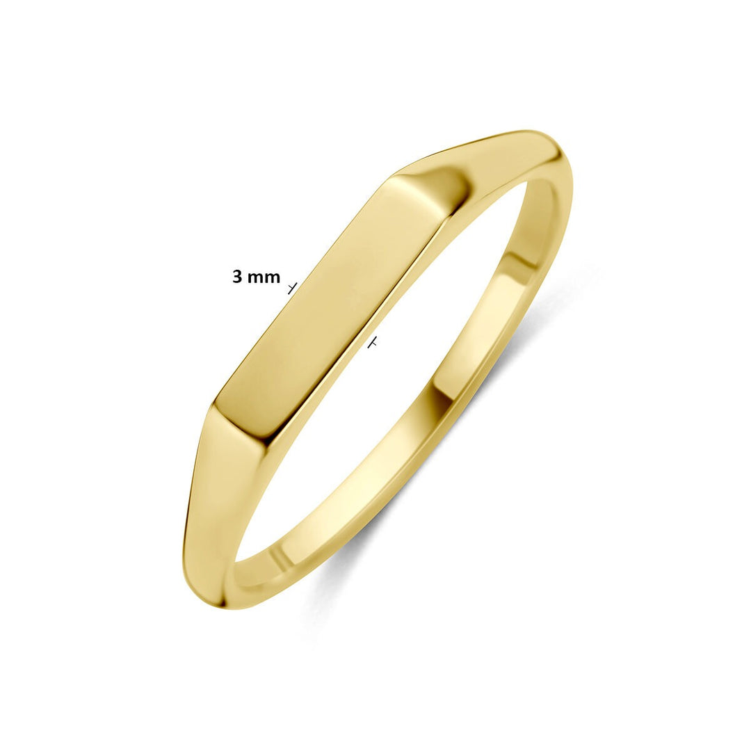 9k Geelgouden graveerring