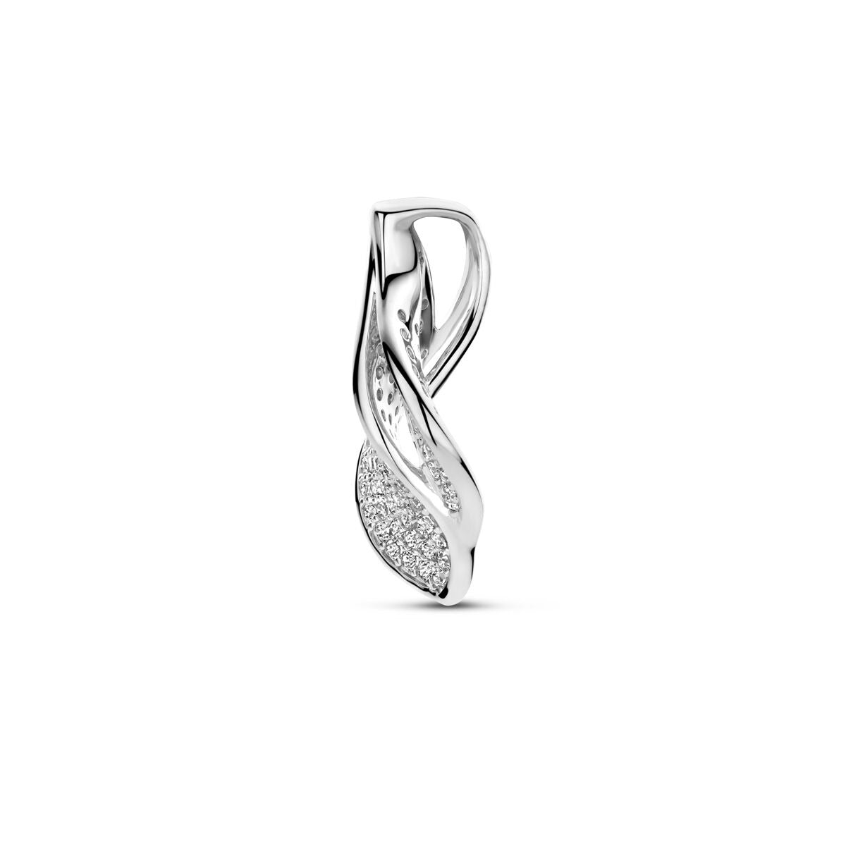 Silberanhänger mit Zirkonia – rhodiniertes 925er Silber