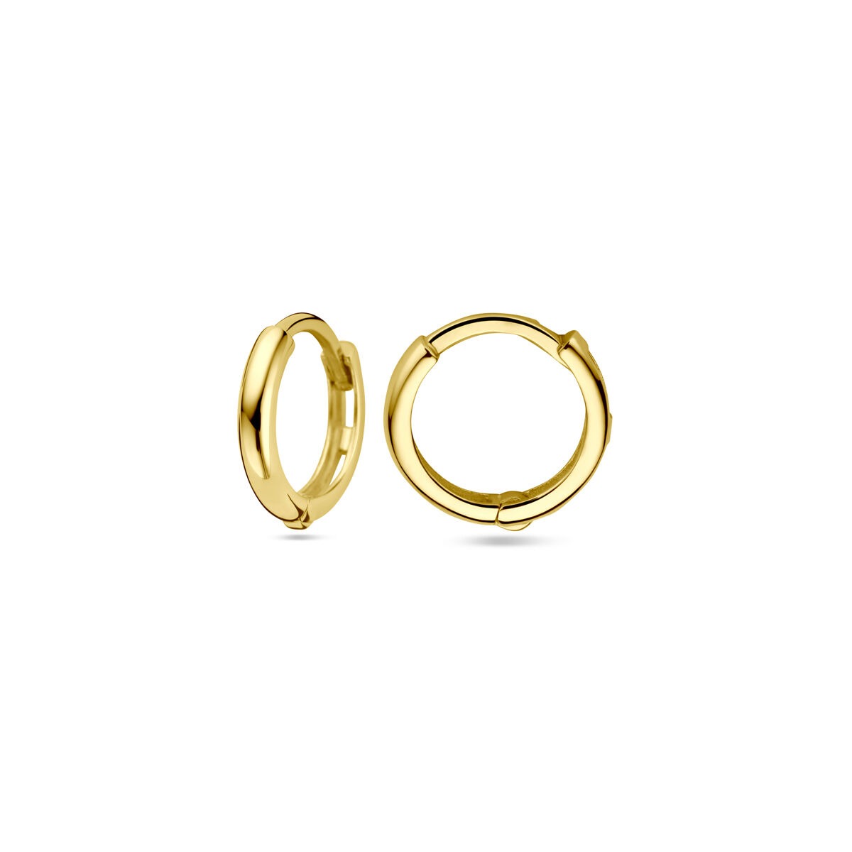 Gelbgoldene Klappcreolen – 9k