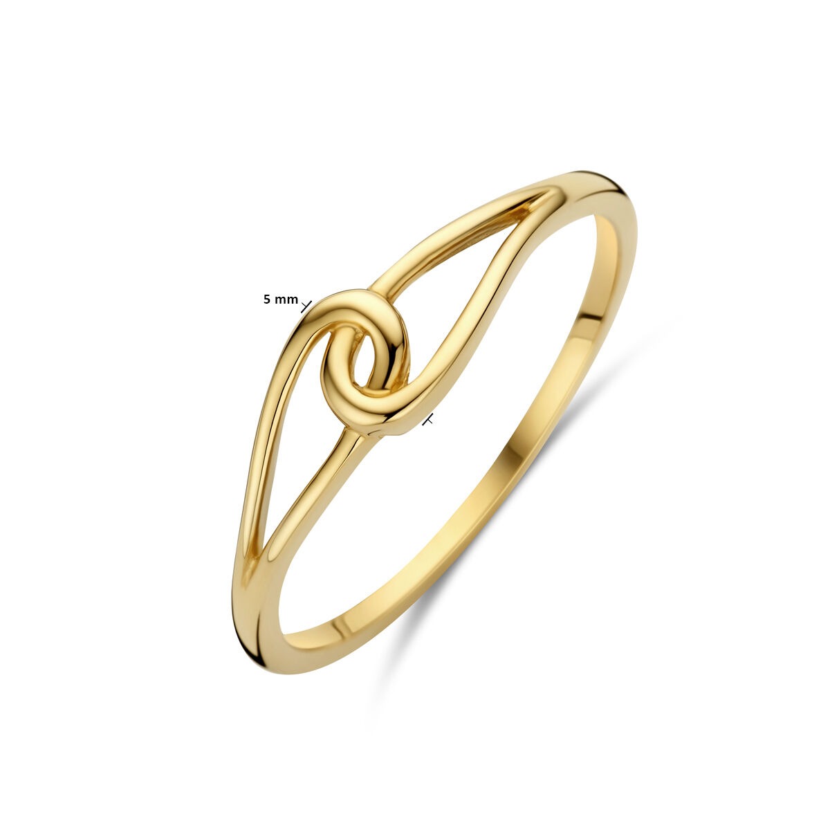 9k Gelbgoldring 5 mm