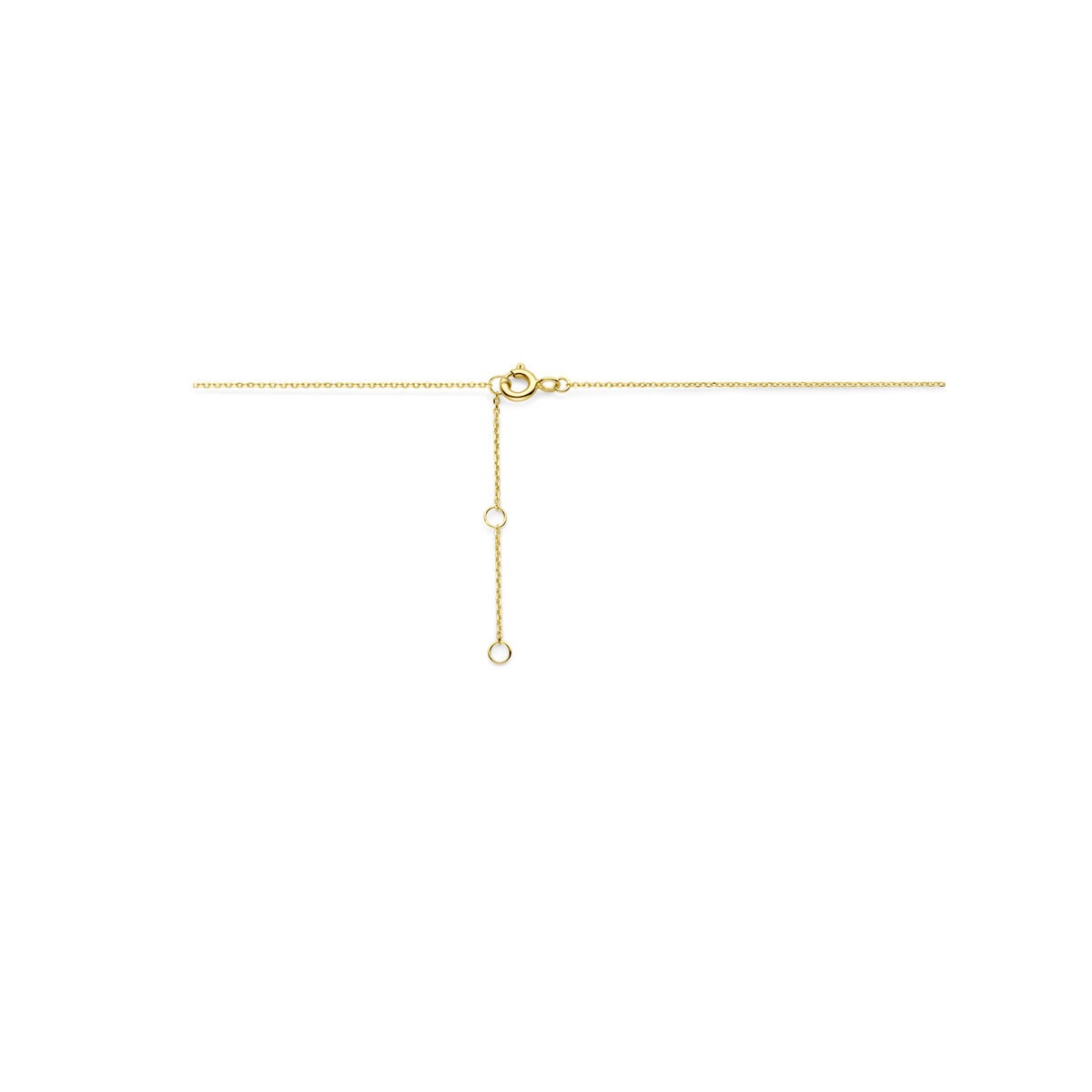 9K Gelbgold-Halskette mit Zirkonia