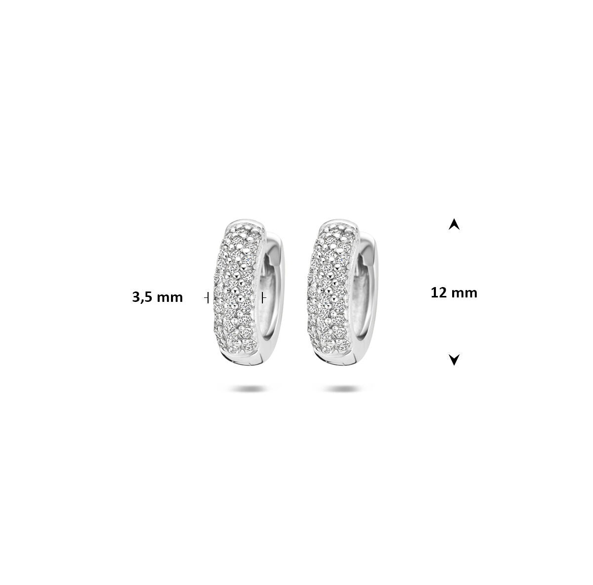 925 Silberne Ohrringe mit Zirkonia