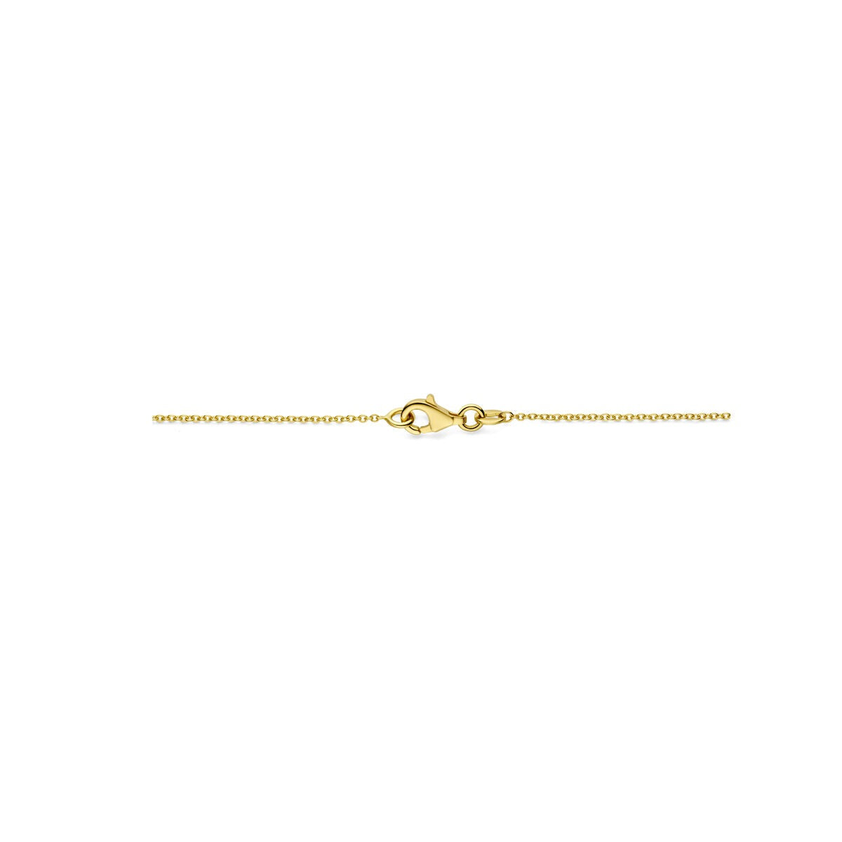 Goldene Damenhalskette mit Kreisen – 14k Gelbgold