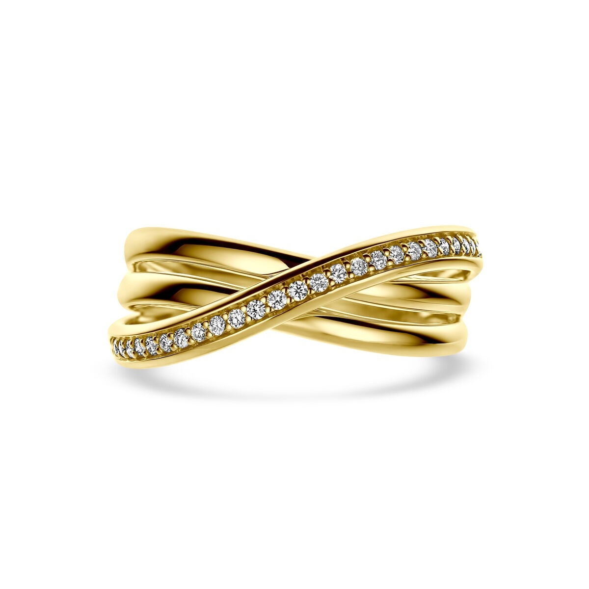 14 Karat Gelbgold Allianzantrag mit Diamant 0,16 ct