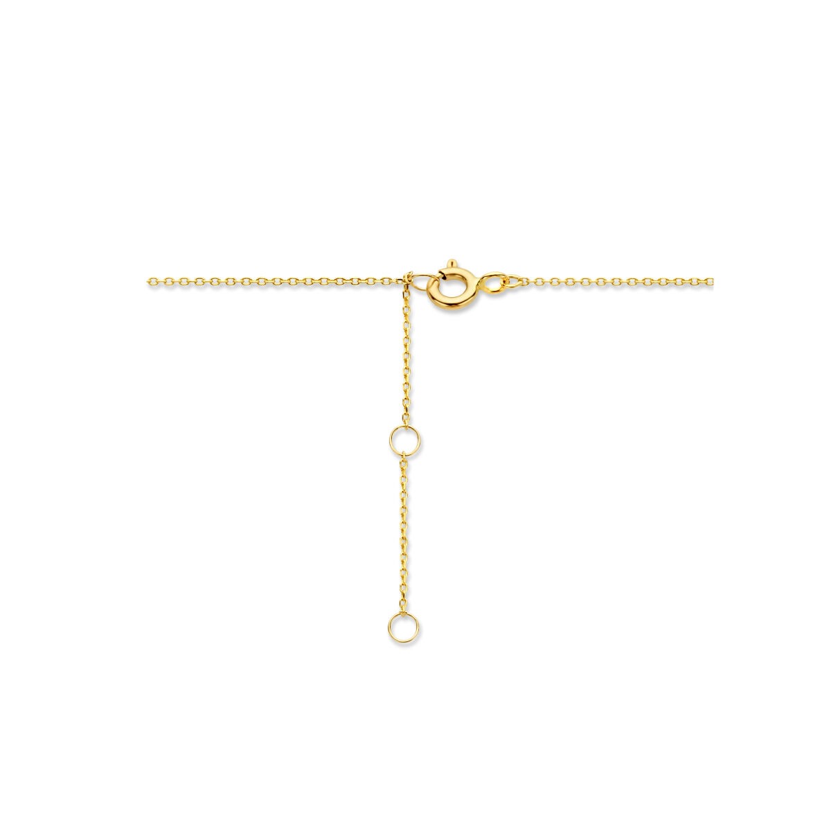 Gelbgoldkette mit Herz – 9k