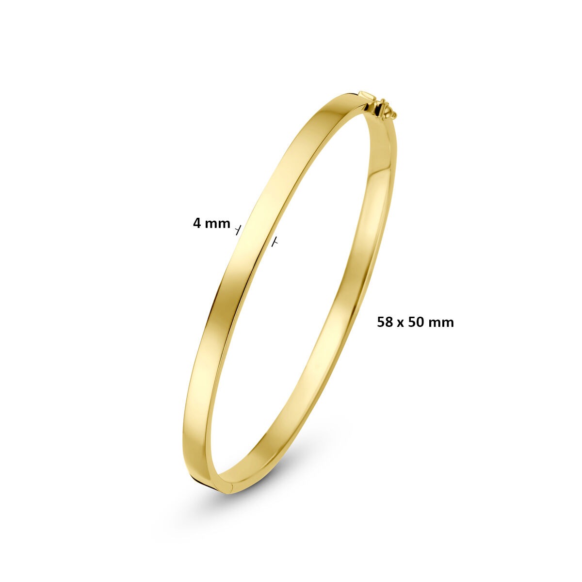 14 Karat Gelbgold Silgold Armreif Damen