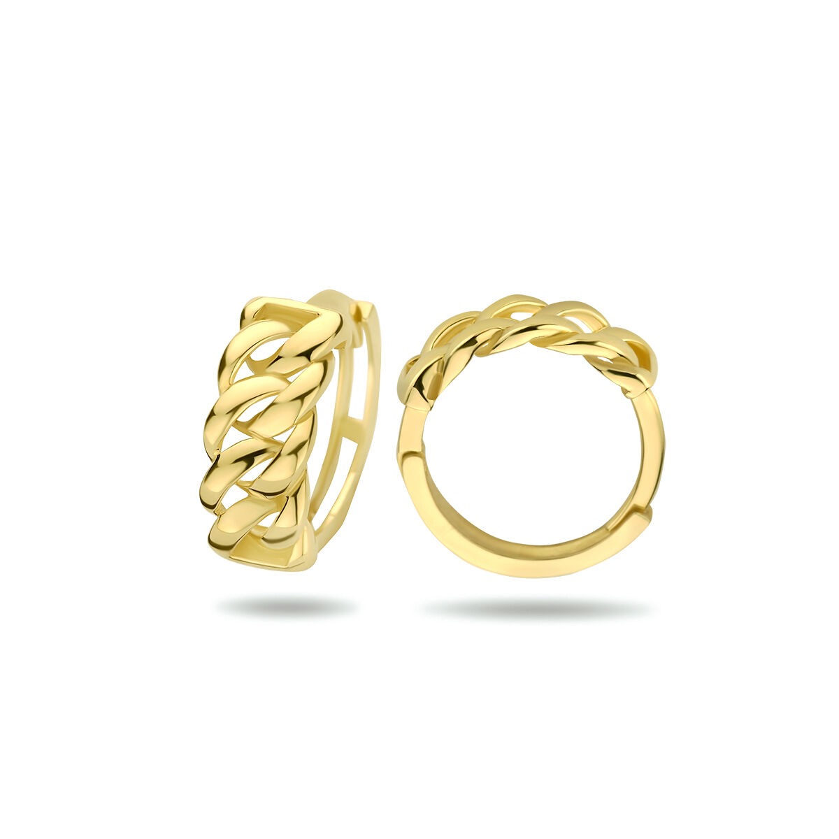 9k Gelbgold Ohrringe 13 mm