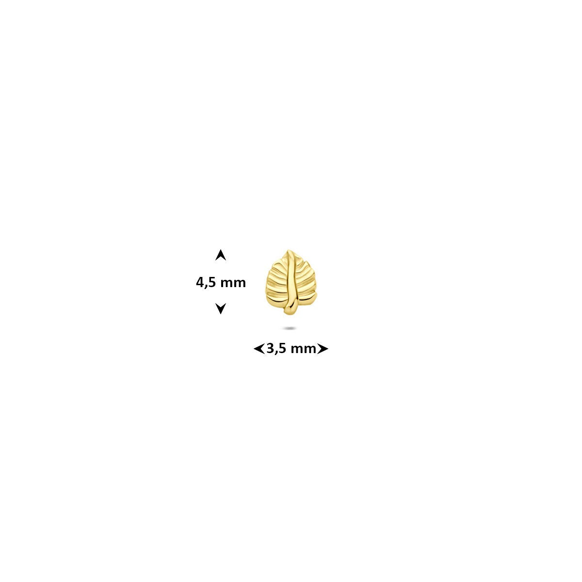 9 Karat Gold Piercing Blatt