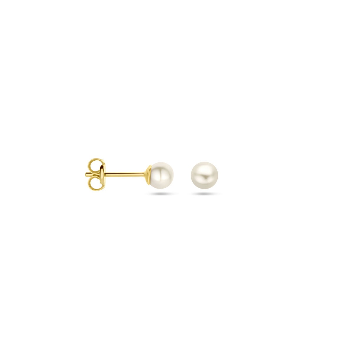 Ohrstecker mit goldener Perle – 9 Karat Gelbgold