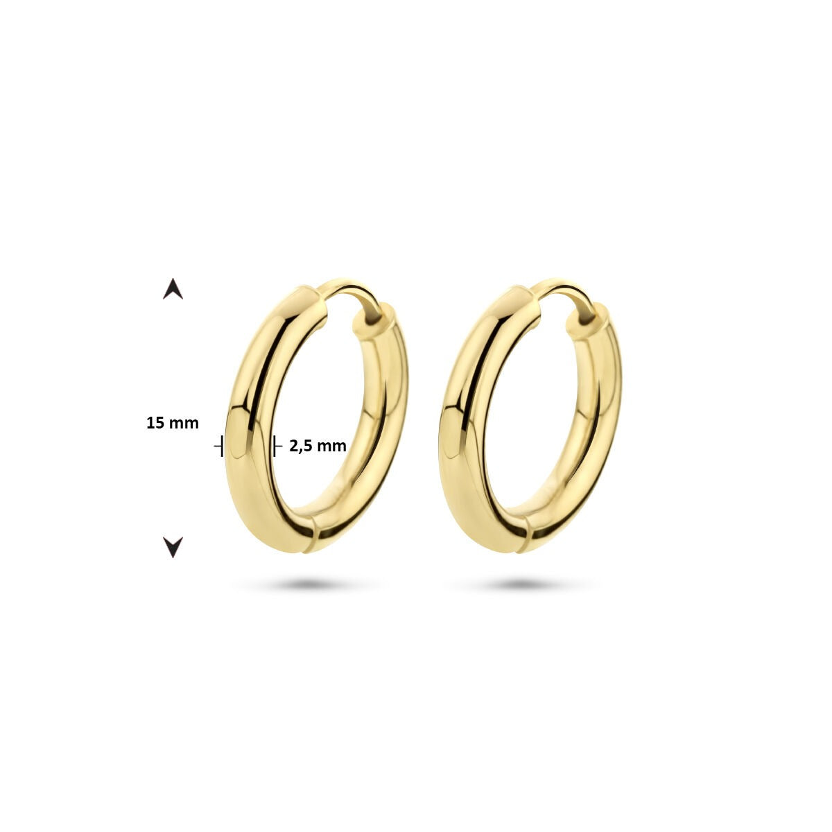 9k Gelbgold Ohrringe