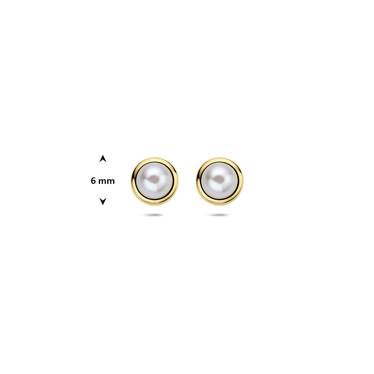 9kt Gelbgold Ohrstecker mit Süßwasserperle
