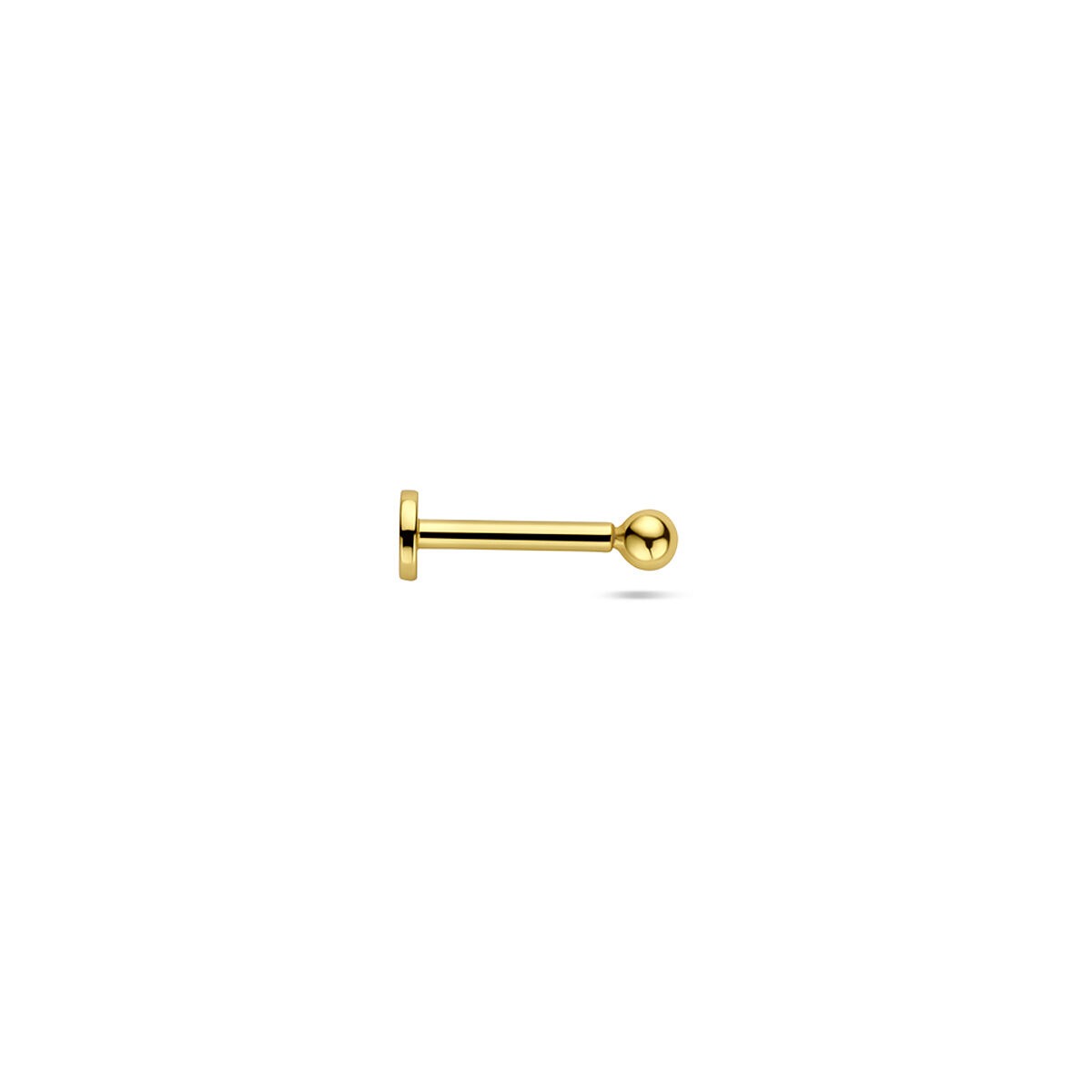 Vergoldetes Silber-Flatback-Piercingkugel
