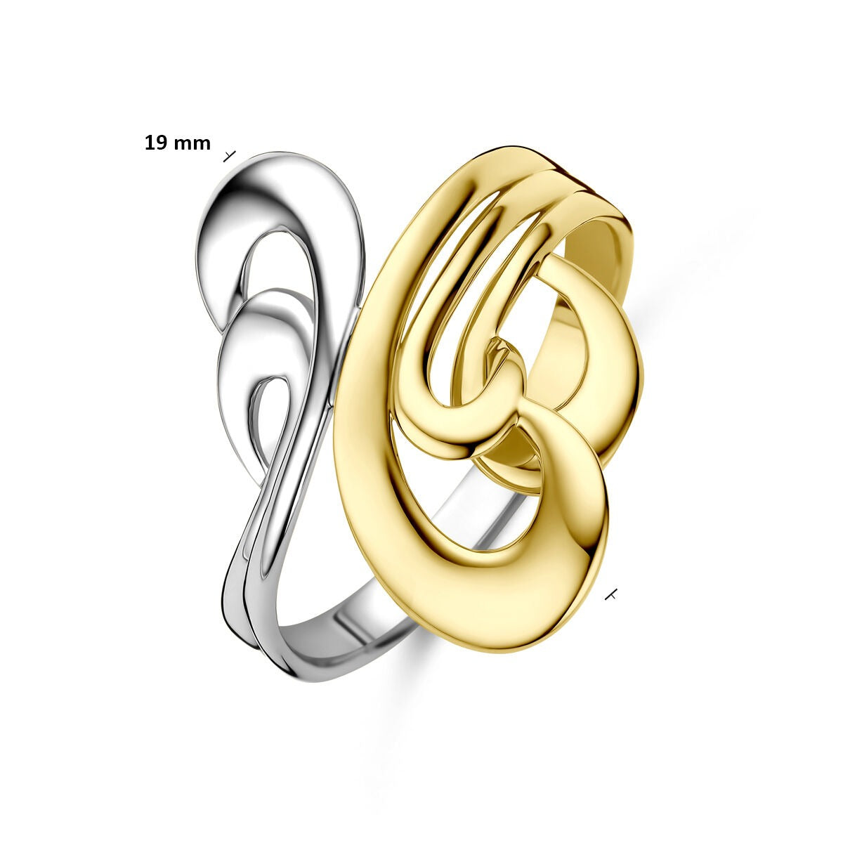 14 Karat Bicolor Gold Damenring