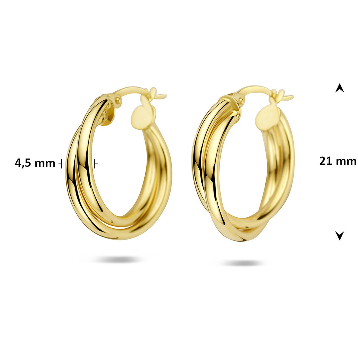 14k Gelbgold Ohrringe Damen