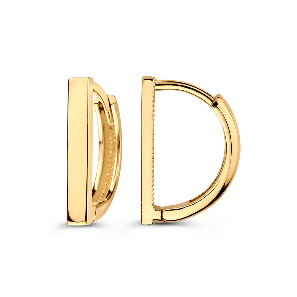 Gelbgoldene Ohrringe mit verspieltem Design – Zeitlose Eleganz