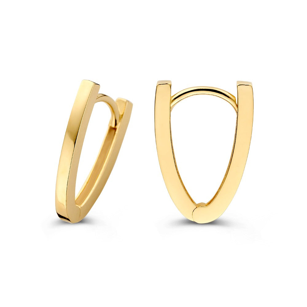 14K Gelbgold-Ohrringe – Elegante Ohrringe für Damen