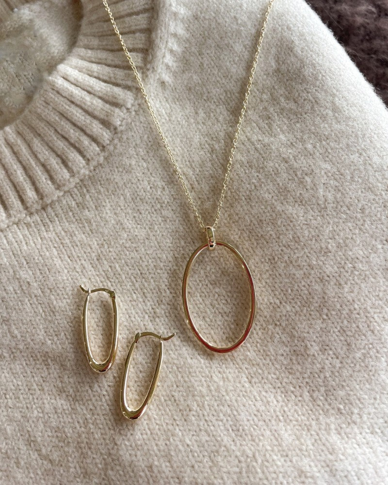 Gelbgold-Ohrringe im verspielten Design – 14 Karat Gold