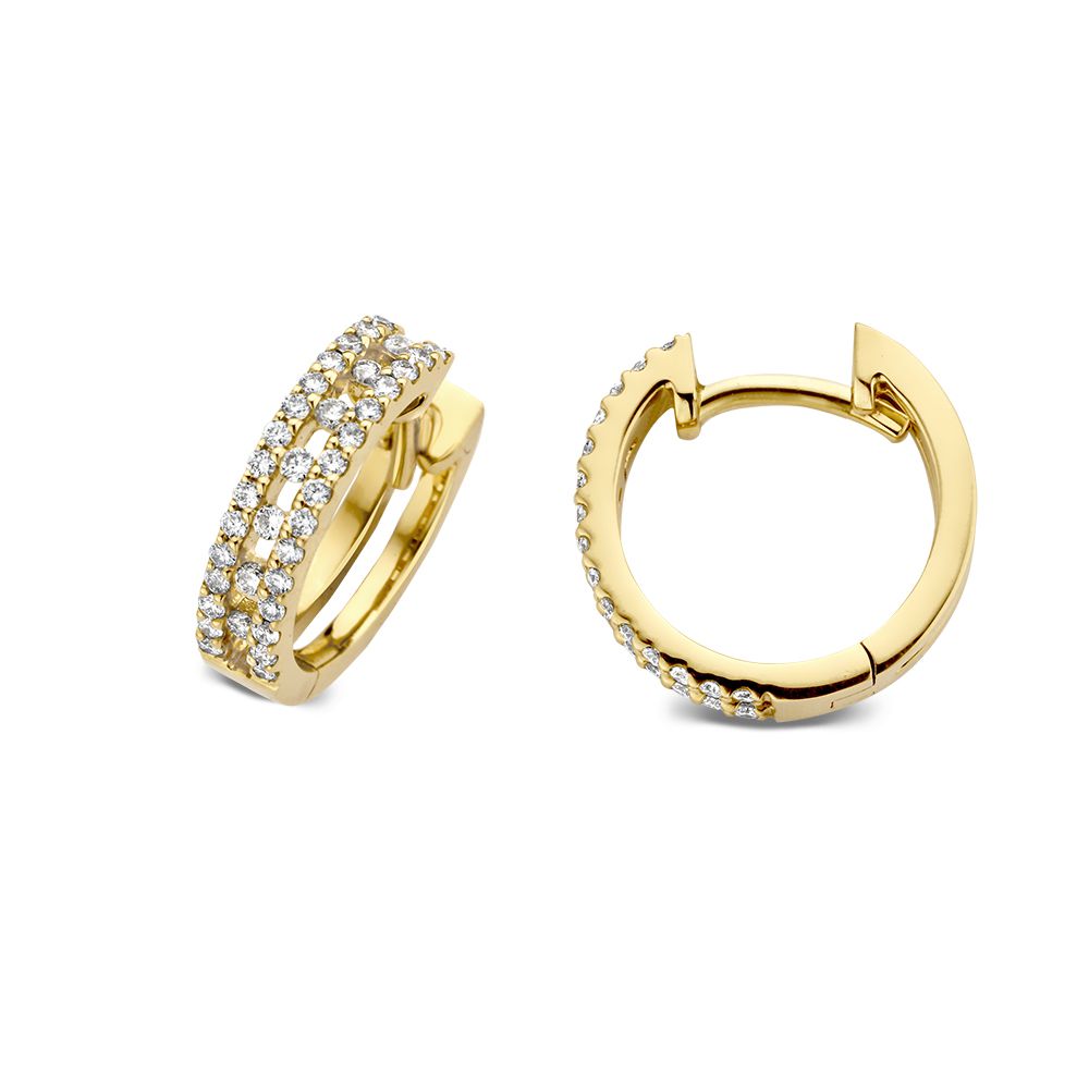 Gelbgold-Ohrringe mit Diamant: Subtiler Luxus für jeden Anlass 0,28 ct.