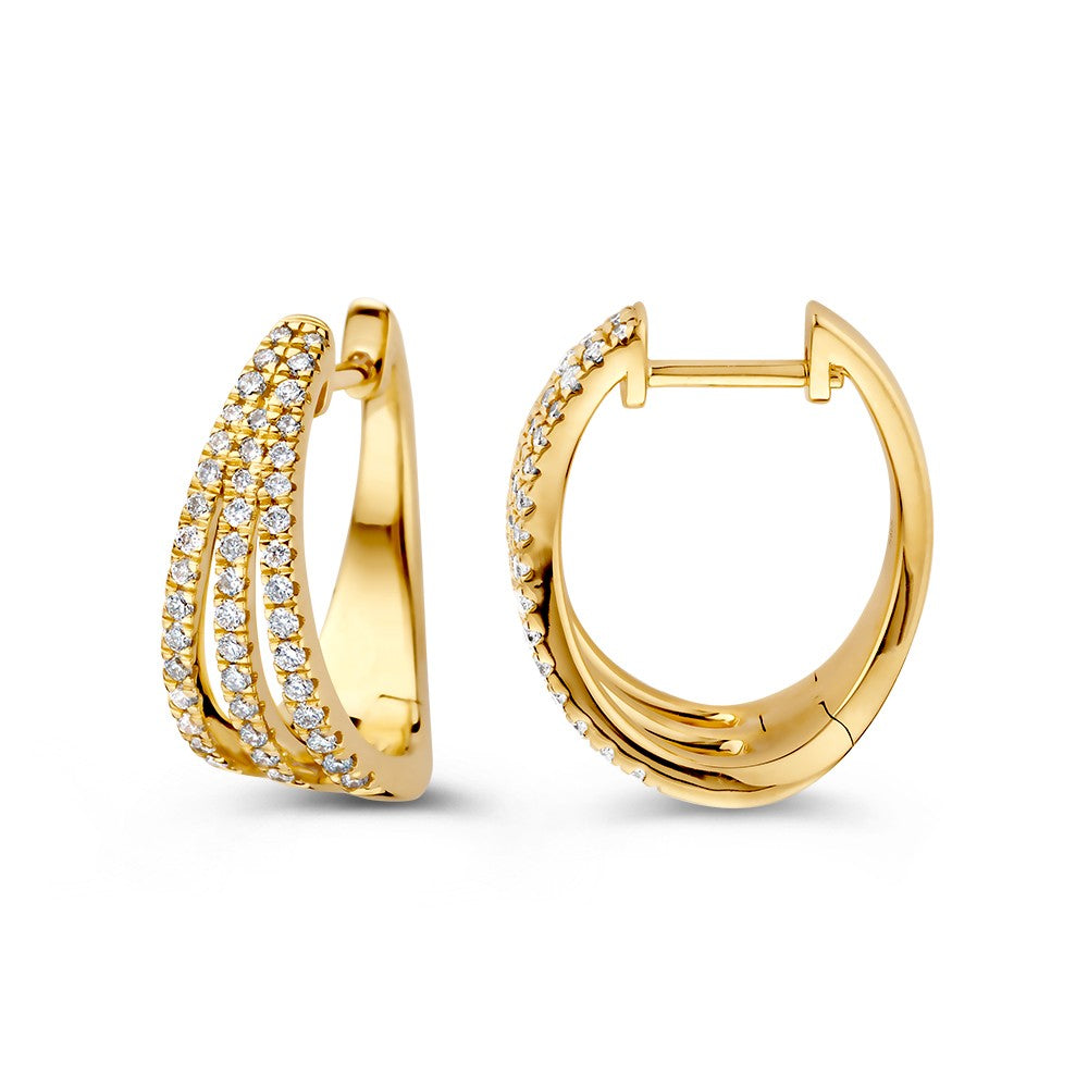 14K Gelbgold Collier mit 0,48 ct Brillant Diamant – Luxuriöser Schmuck für Damen