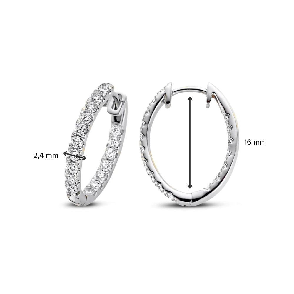Ohrringe Lauren 1,00 ct. Weißgold