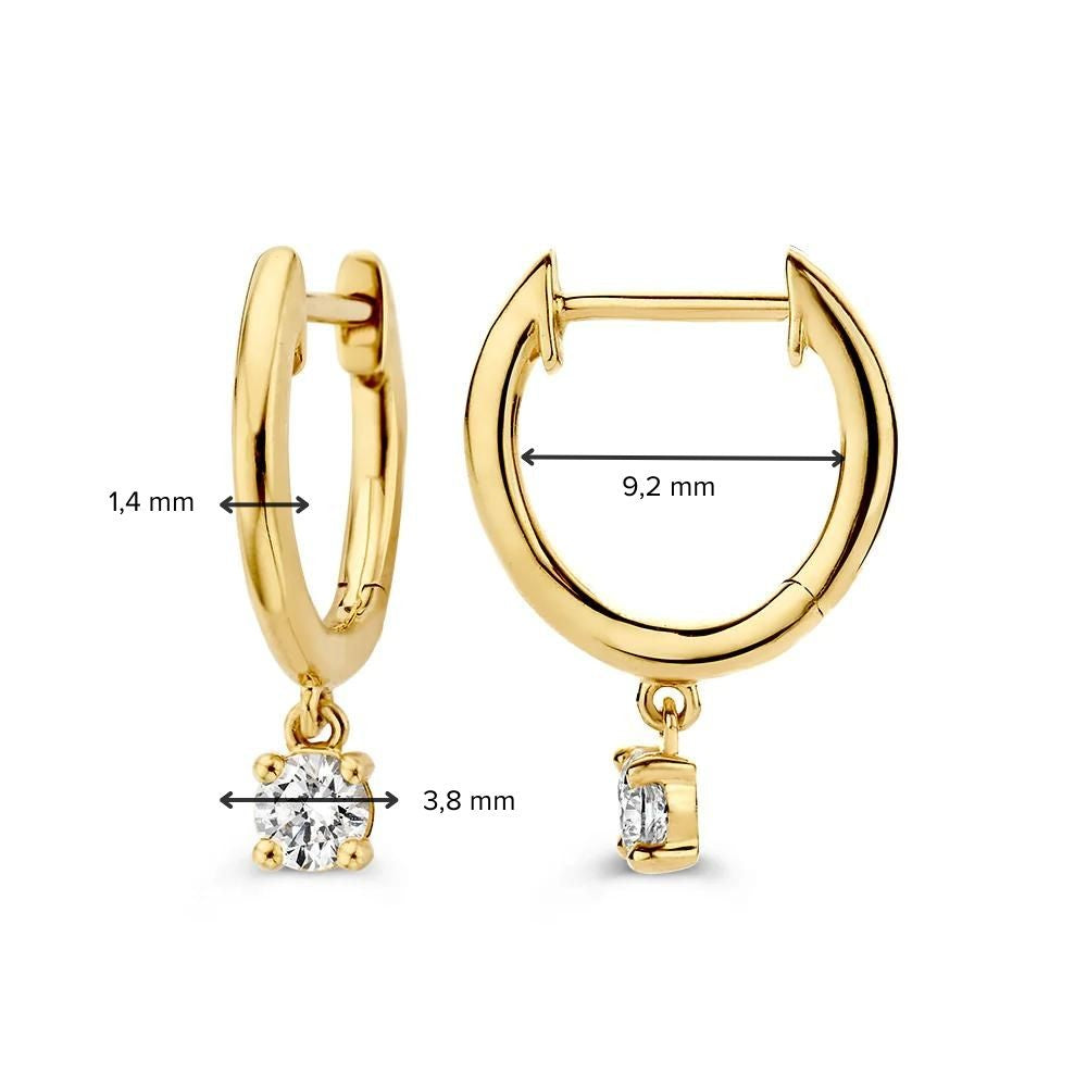 Ohrringe Olivia 0,30 kt. Gelbgold