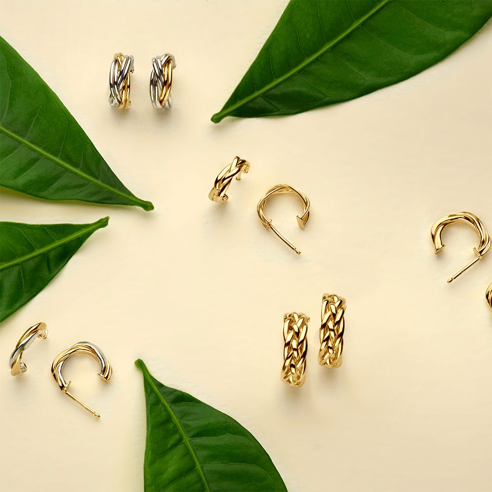 Gelbgold Ohrstecker 14K 10mm – Dezenter Luxus