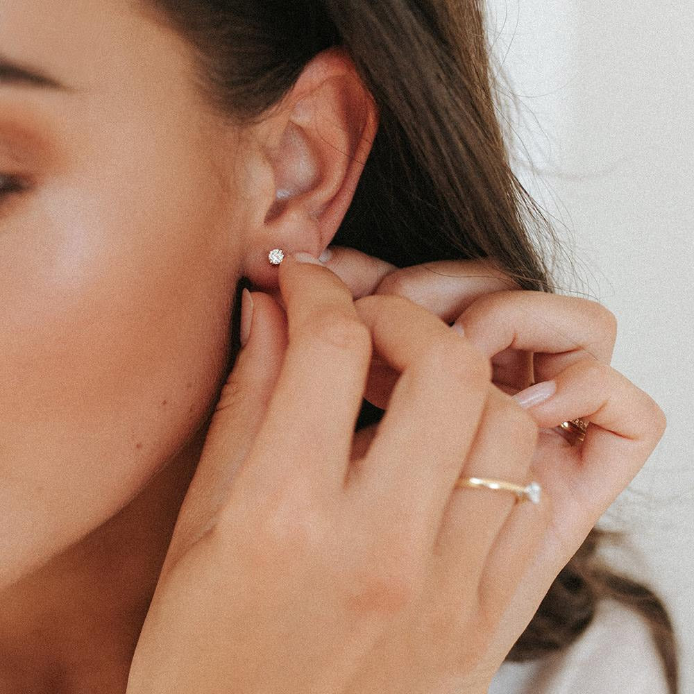 Ohrstecker Olivia 0,30 Karat Gelbgold