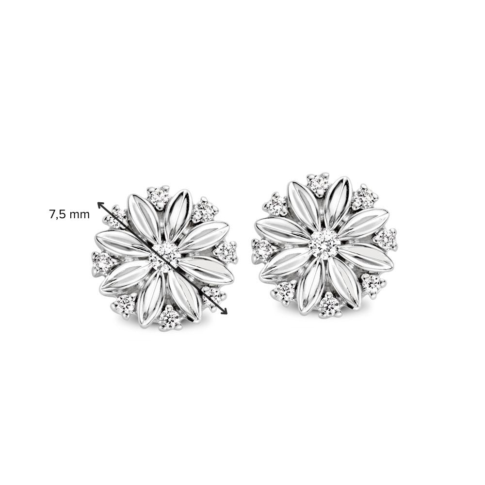 Ohrstecker aus Weißgold mit Diamanten – 14 Karat, Brillantschliff, dezenter Luxus