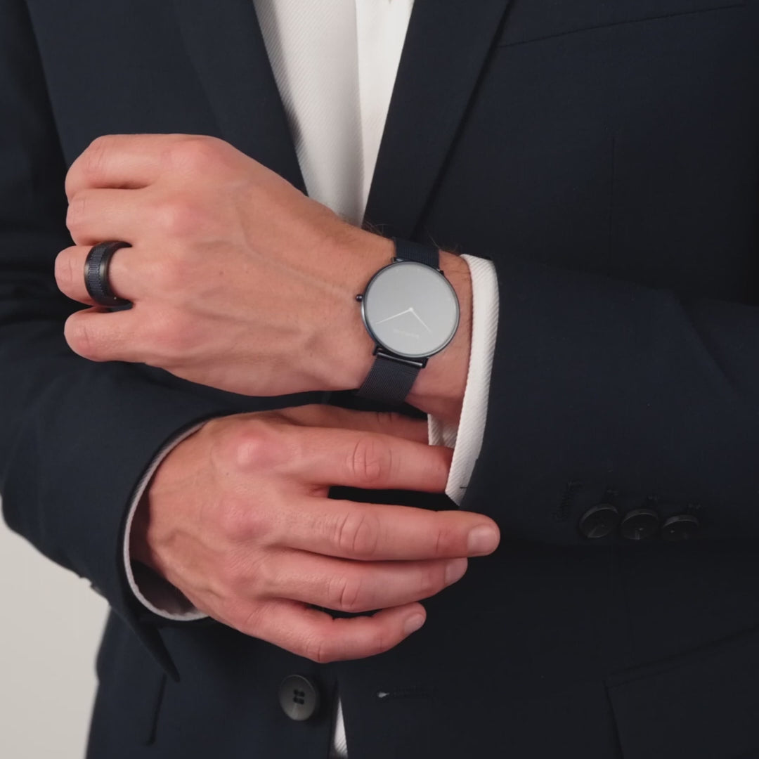 Bering Unisex-Uhr mit blauem Zifferblatt – 15739-397