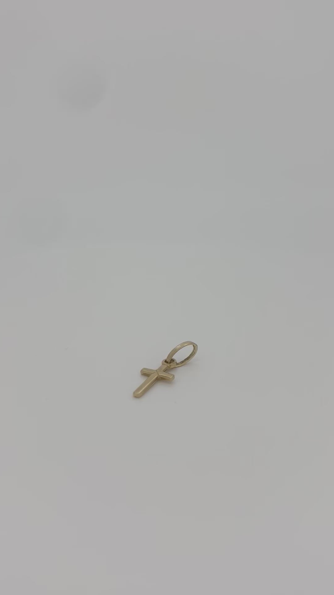Vintage Goldanhänger 14K Gelbgold Kreuz 0.8gr