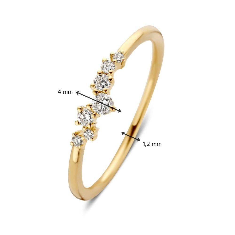 Ring Amelie 0,16 crt. geelgoud