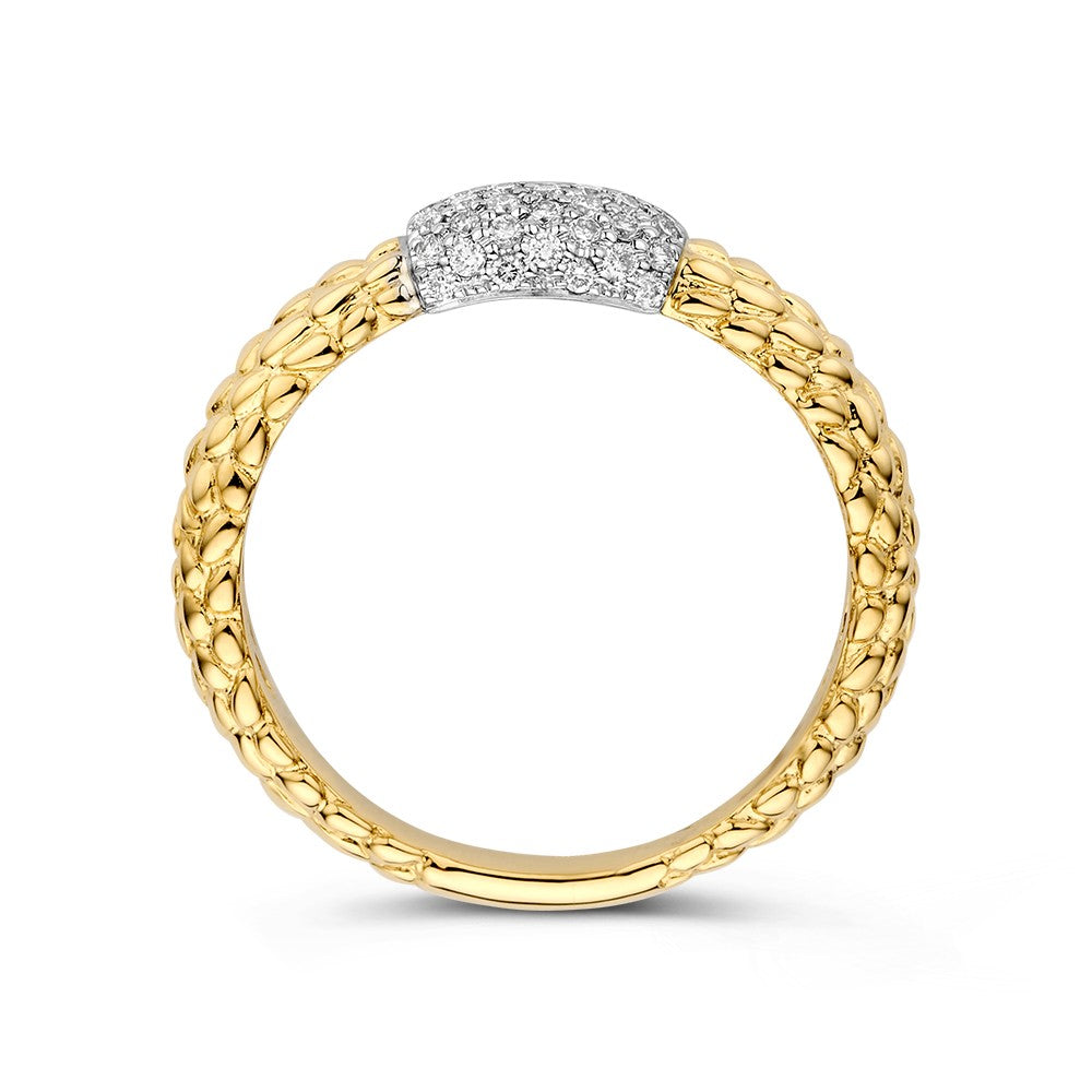 Ring Bicolor Brillant 0.22 Karat