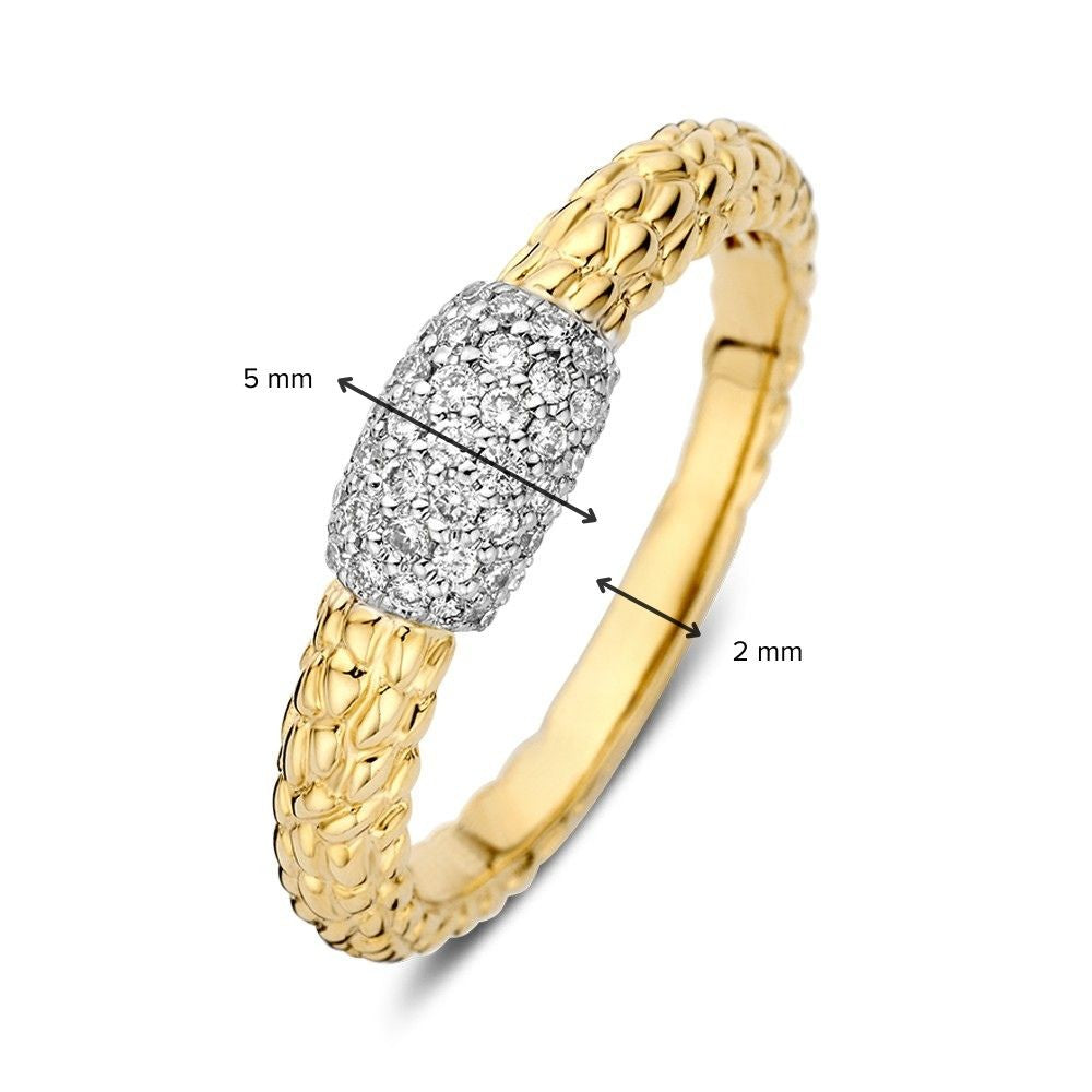 Ring Bicolor Brillant 0.22 Karat