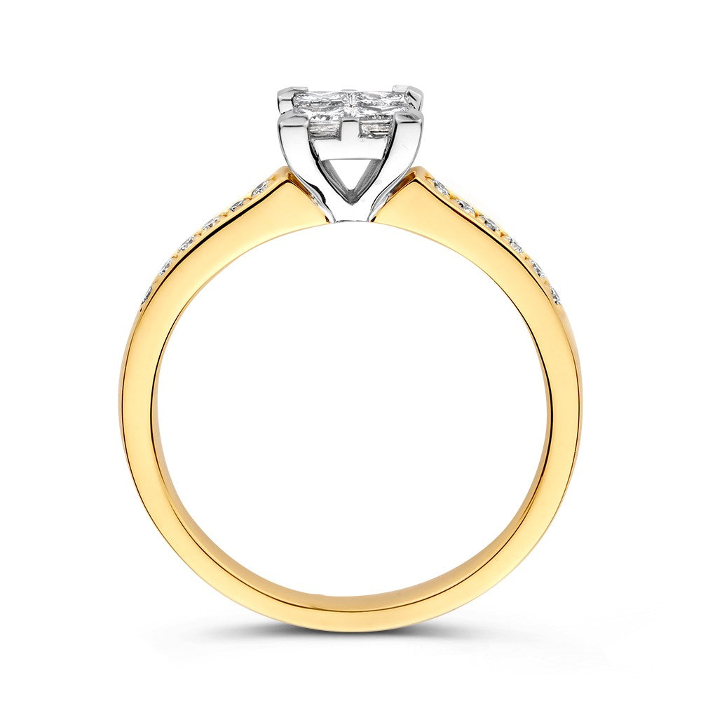 Ring Bicolor Brillant 0,50 ct.