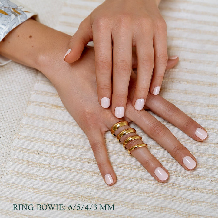 Ring Bowie 5mm geelgoud