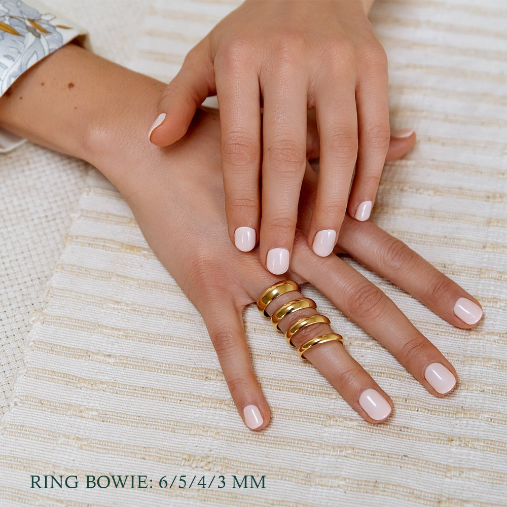 Ring Bowie 5mm witgoud