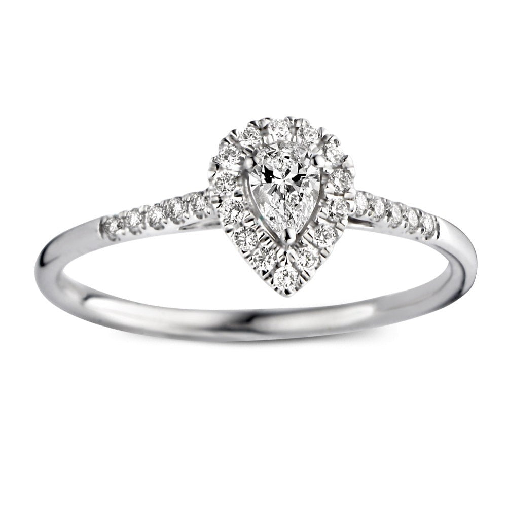 Ring Elin royal 0,30 Karat Weißgold